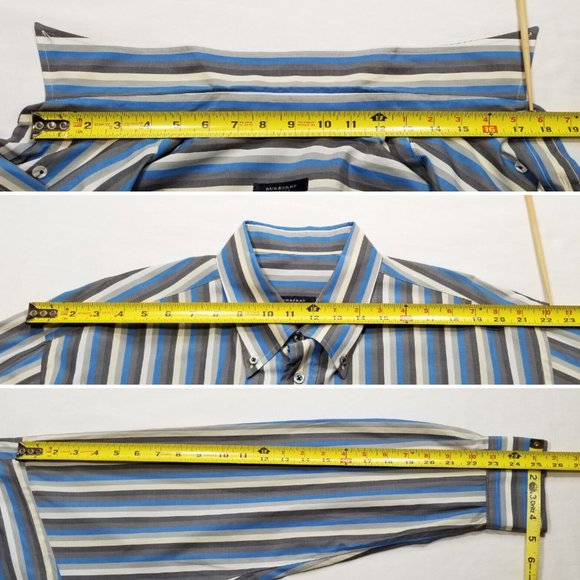 *SOLD* 55 BURBERRY LONDON Dress Shirt 5643E1M - Picture 5 of 8